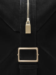 Large Leather Belted Duffle