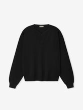 Merino Milano Knit Henley Sweater