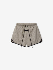 Nylon Checkered Gym Short