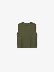 Womens Rib Knit Crop Top