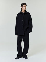 Double Face Wool Cashmere Relaxed Shirt